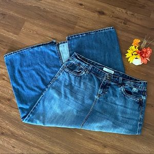 Maurices maxi denim jean skirt